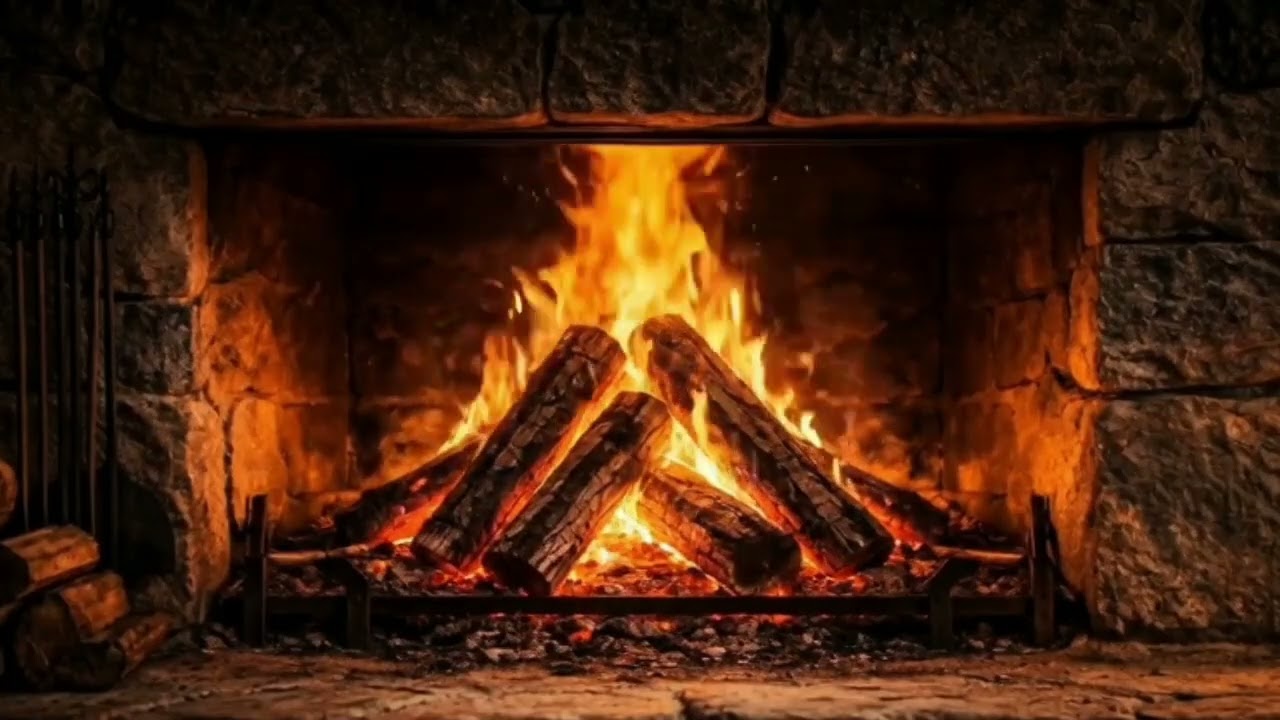 Cozy Bonfire (2  Hours) 🔥 | Soft Crackling Fire Sounds 