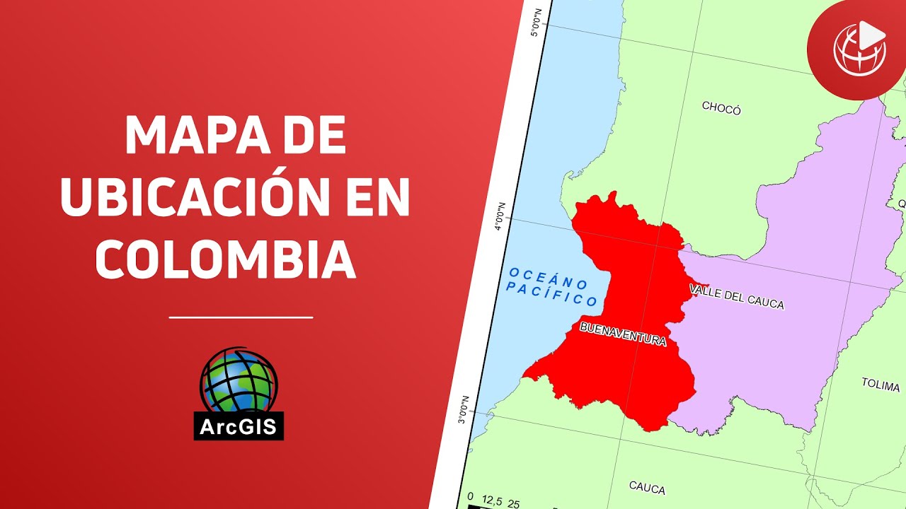 🤓 Cómo hacer un mapa de ubicación con ArcGIS - Colombia