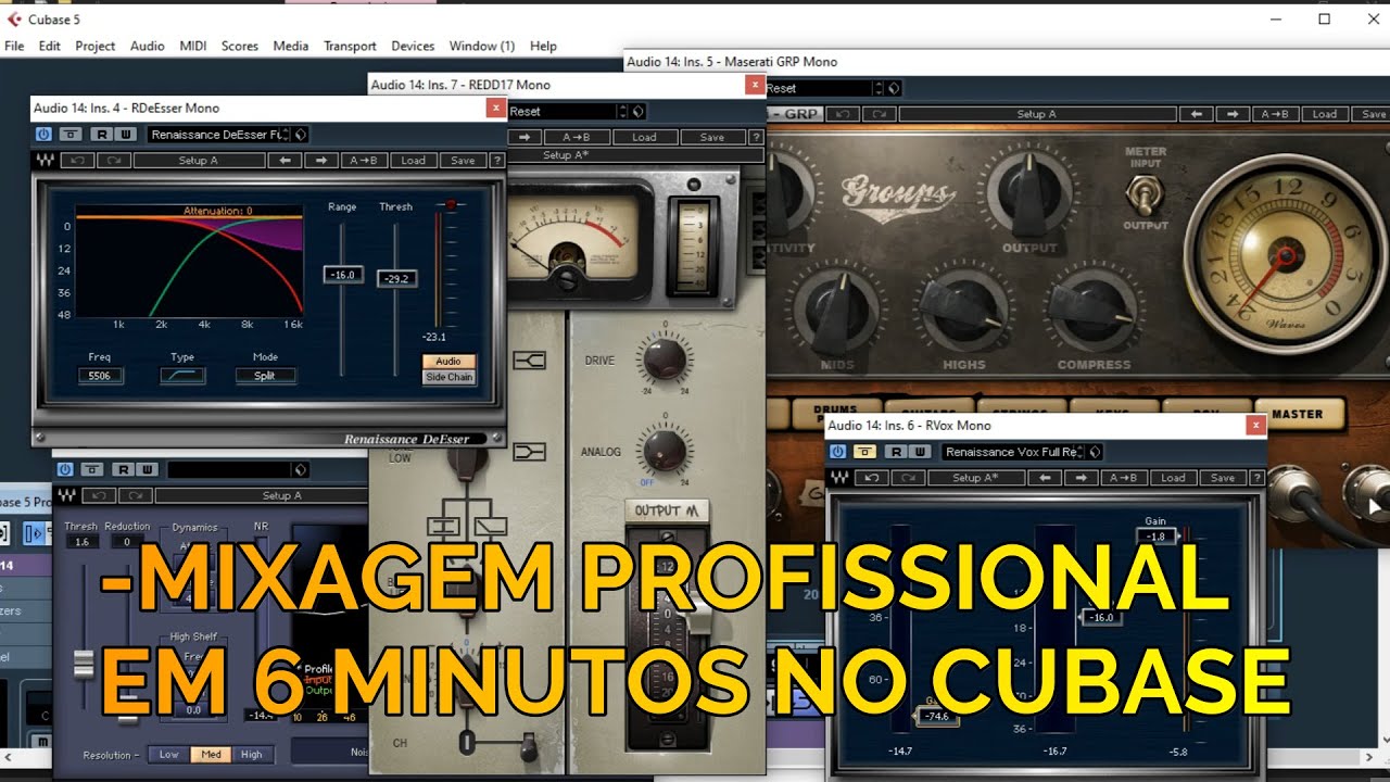 COMO MIXAR PROFISSIONAL EM 6 MINUTOS NO CUBASE
