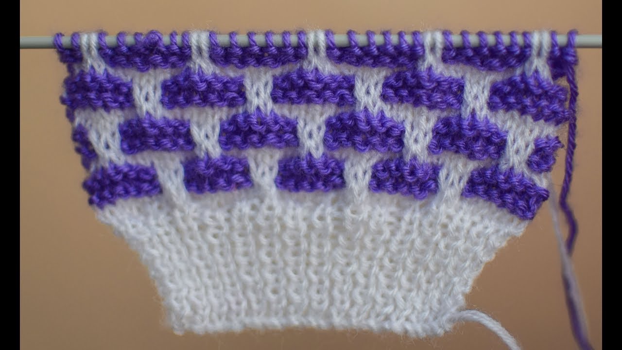 Two Colour Knitting Pattern