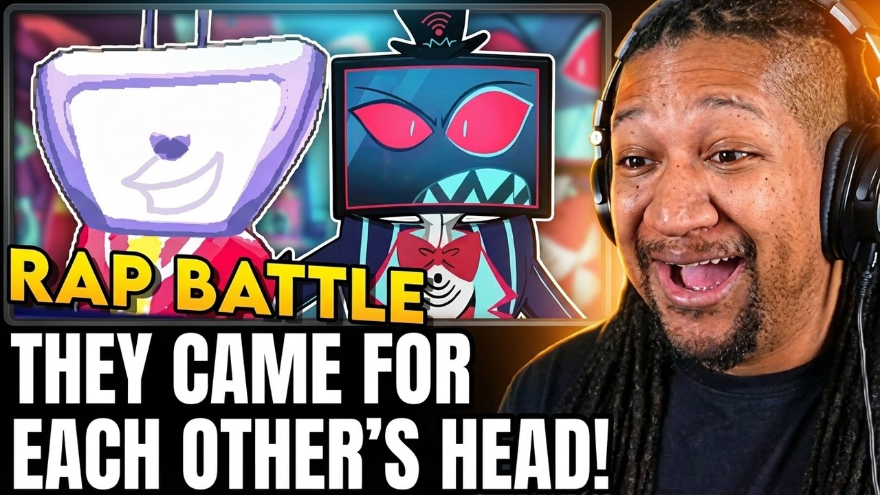 WIDD REACTS: Tenna vs. Vox - DELTARUNE vs. Hazbin Hotel. RAP BATTLE!