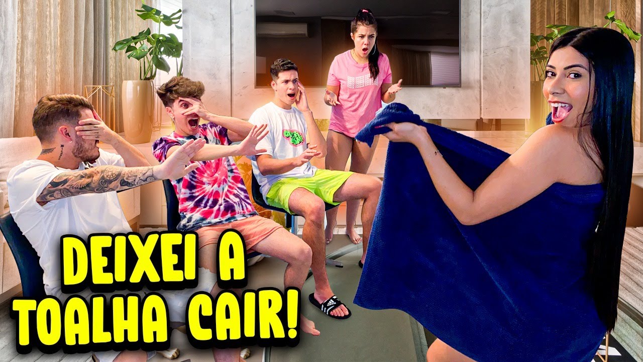 MINHA TOALHA CAIU NA FRENTE DE TODOS !!