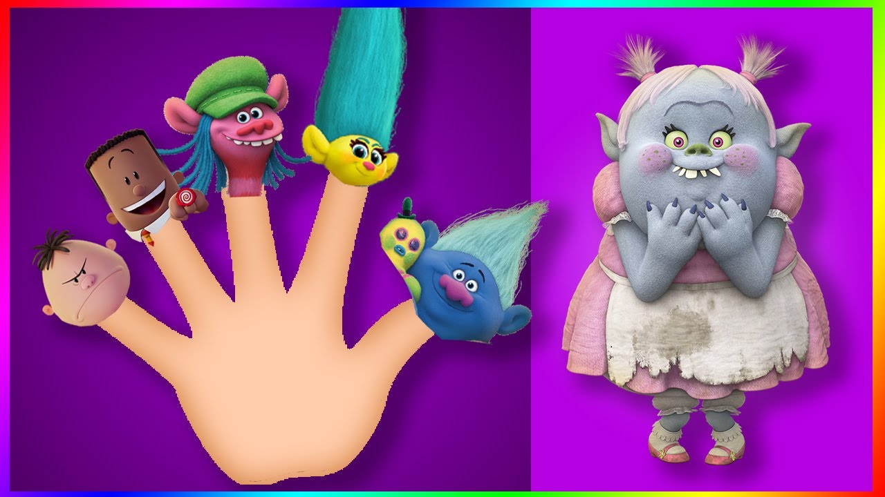 Trolls Finger Family Songs Mix | Trolls daddy finger song collection