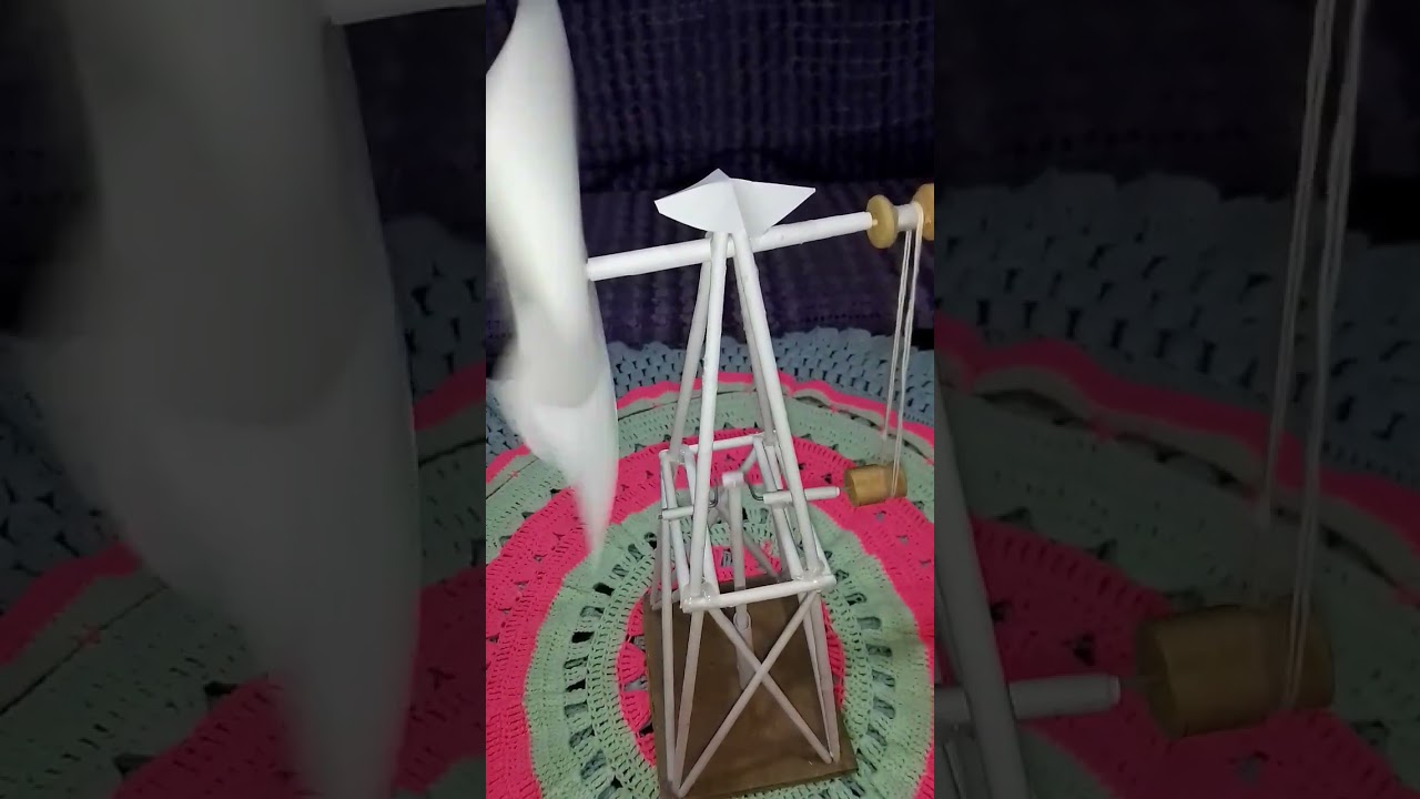 MOLINO DE VIENTO MINIATURA Y FUNSIONAL