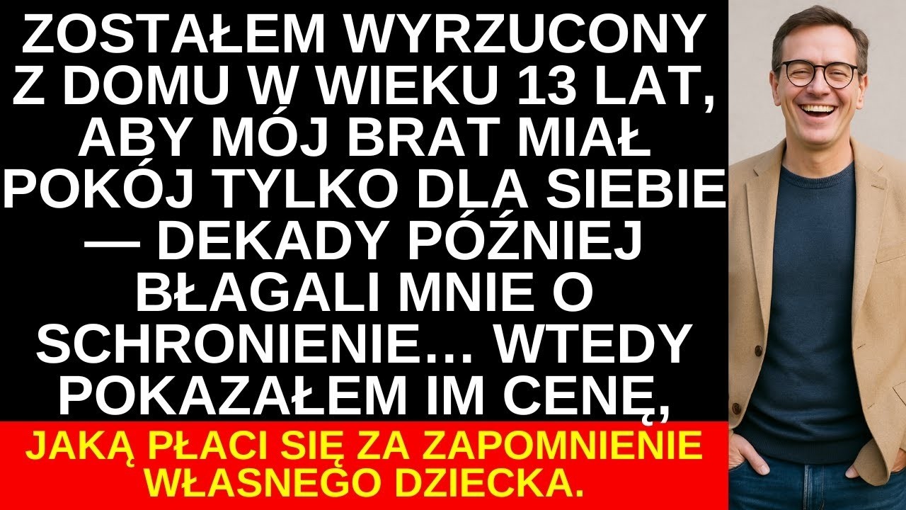 Wyrzucili mnie z domu w wieku 13 lat – po latach błagali o pomoc… pokazałem im cenę...
