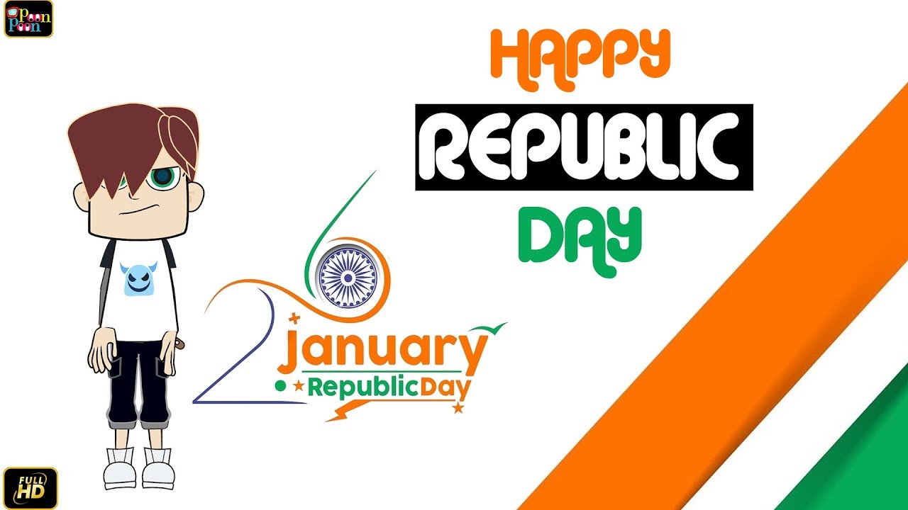 Happy Republic Day Animation Video l 26 January Republic Day l Poon Poon
