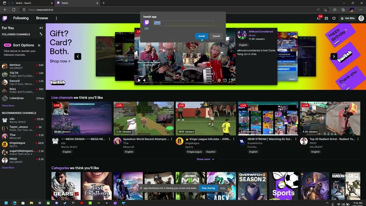 How to download twitch as an app on windows 11 in 2025