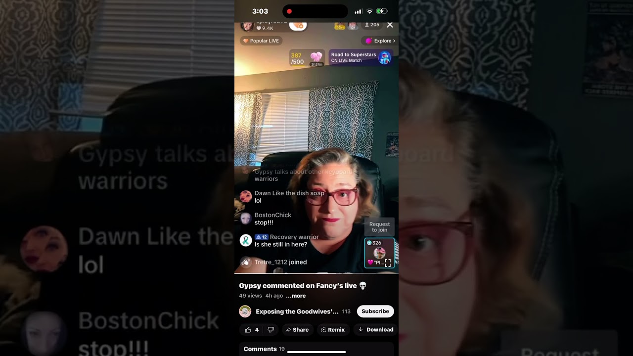 Gypsy Rose вступает в ссору с Fancy на TT Live
