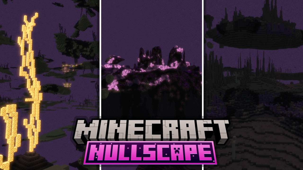 Обзор мода NULLSCAPE End Update Data-pack для Minecraft 1.21.4