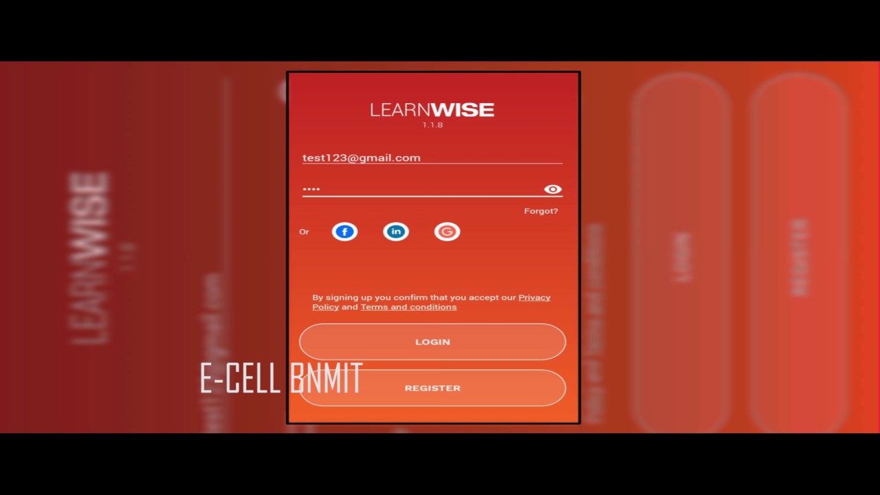 LearnWise | Registeration | Tutorial | BNMIT