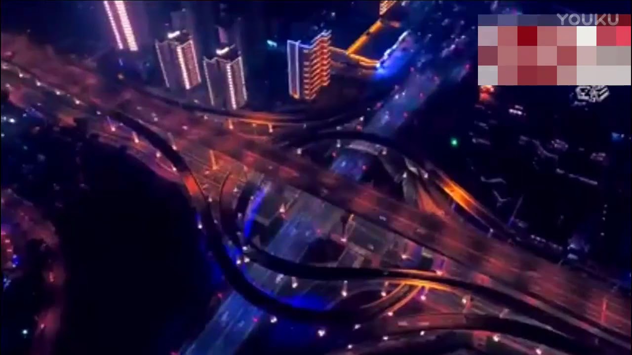 航拍中国最美立交桥夜景, 这种美景是勤劳人民智慧的结晶! 超清