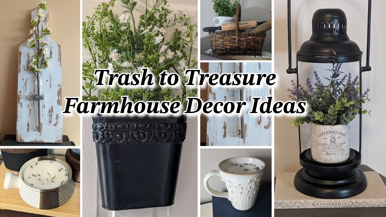 TRASH TO TREASURE FARMHOUSE DECOR IDEAS!~Thrift Store Upcycles that are Easy, Quick and Inexpensive