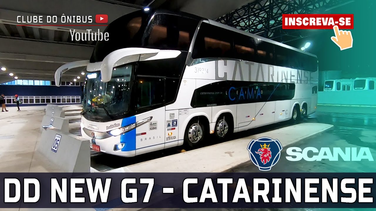 DD NEW G7 SCANIA - AUTO VIAÇÃO CATARINENSE EM SANTOS - LINHA: CURITIBA x SÃO CAETANO [FULL HD]