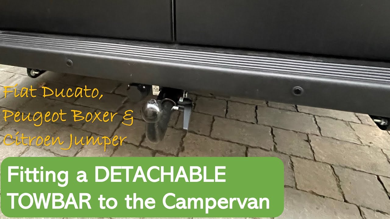 Fitting a DETACHABLE TOWBAR to our Fiat Ducato based Elddis CV20 Campervan
