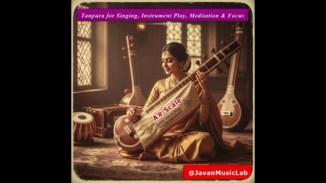 A# Scale Tanpura for Vocal Practice for Singing | Music | Instrument | Meditation | Deep Focus