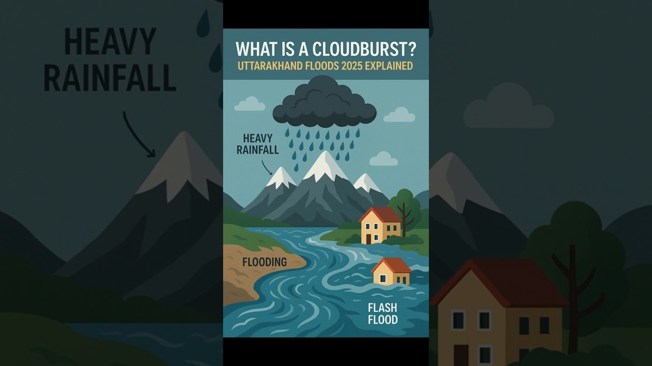 What is a Cloudburst? Uttarakhand Floods 2025 Explained