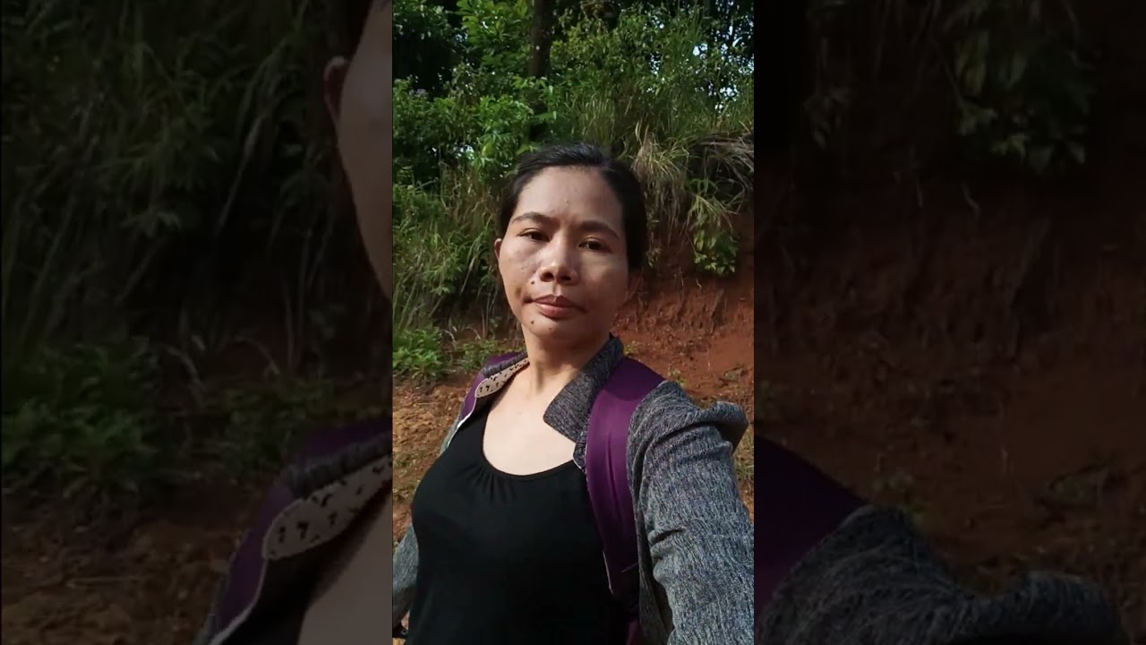Hiking  a long way road from the hills #subscribe 