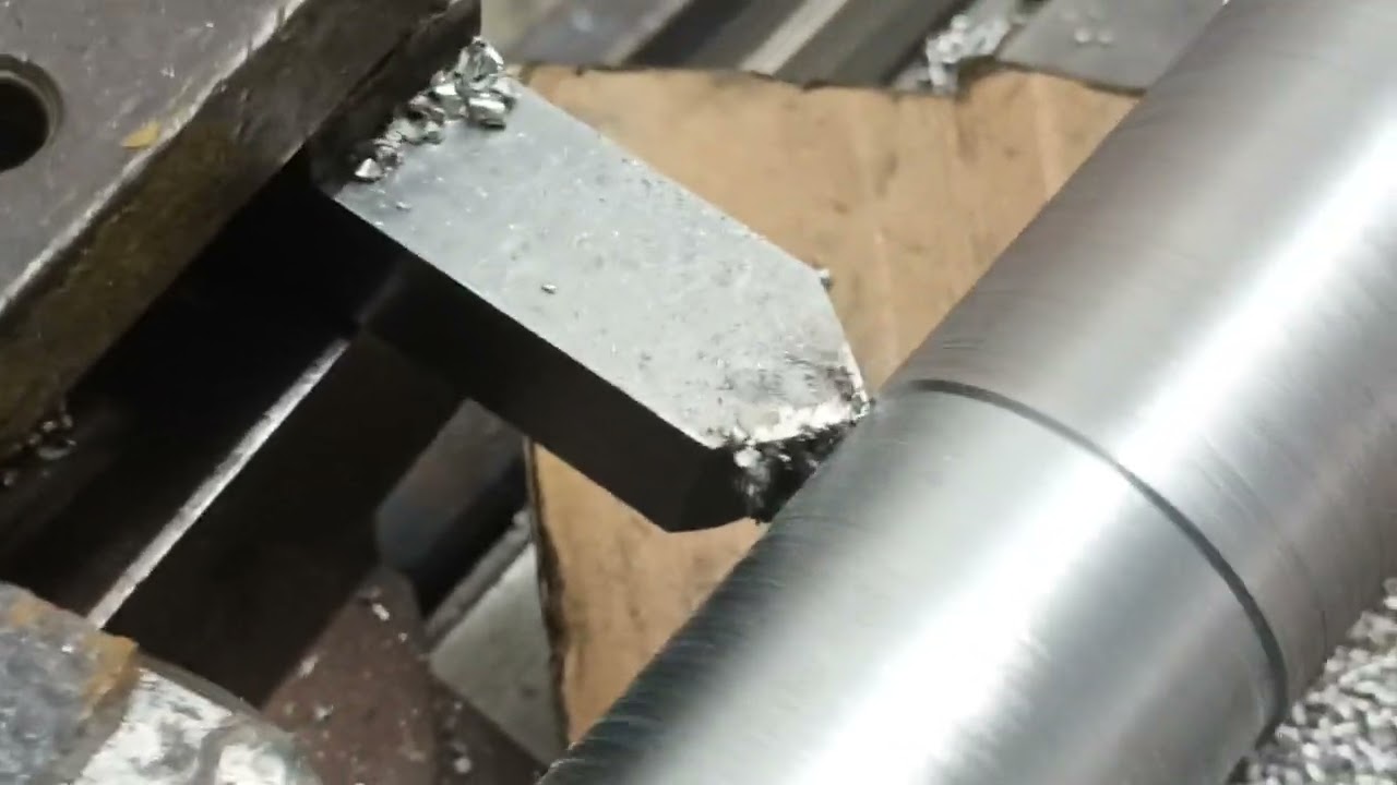 Double turning cut by double tools in one machine.(engineering works).