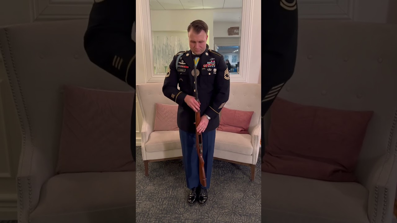 Ex-Tomb Guard conducts inspection (not sober) forgive angles.