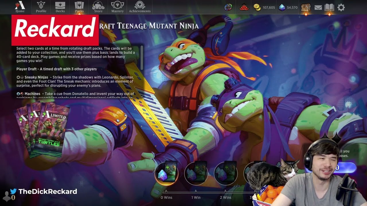 The Teenage Mutant Ninja Turtles come to Magic Arena? Cowabunga or Cowa-Bummer? || MTG Area Draft
