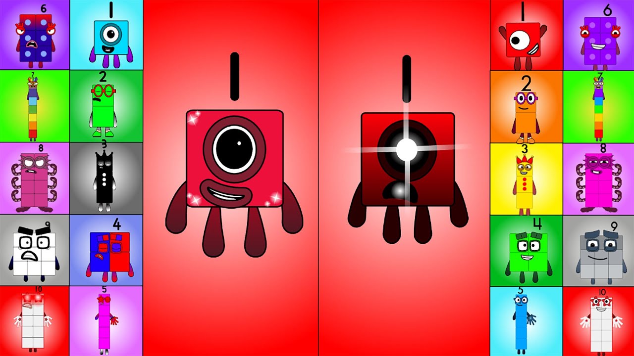 Mashup: Angryblocks Band 1 -10 Remastered vs Numberblocks Band @phobiablocksstudio