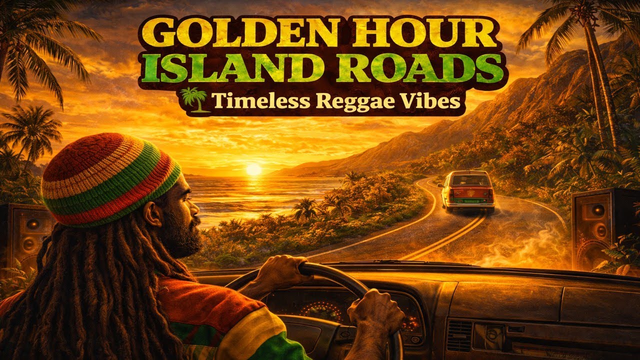 🌅 Golden Hour Island Roads 🌴 Timeless Reggae Vibes