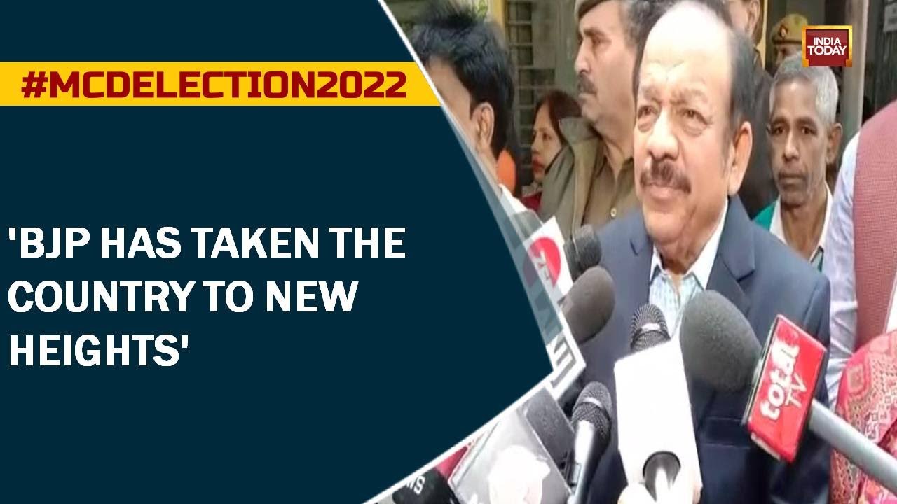 Former Health Minister Harsh Vardhan Casts His Vote | Delhi MCD Election 2022