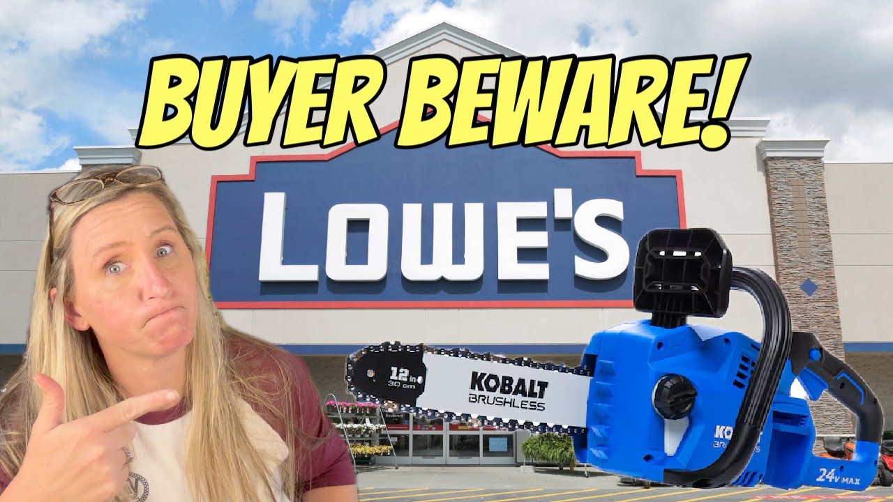 Lowes Is Screwing You! Customers $300 Kobalt Battery Chainsaw Is Junk!