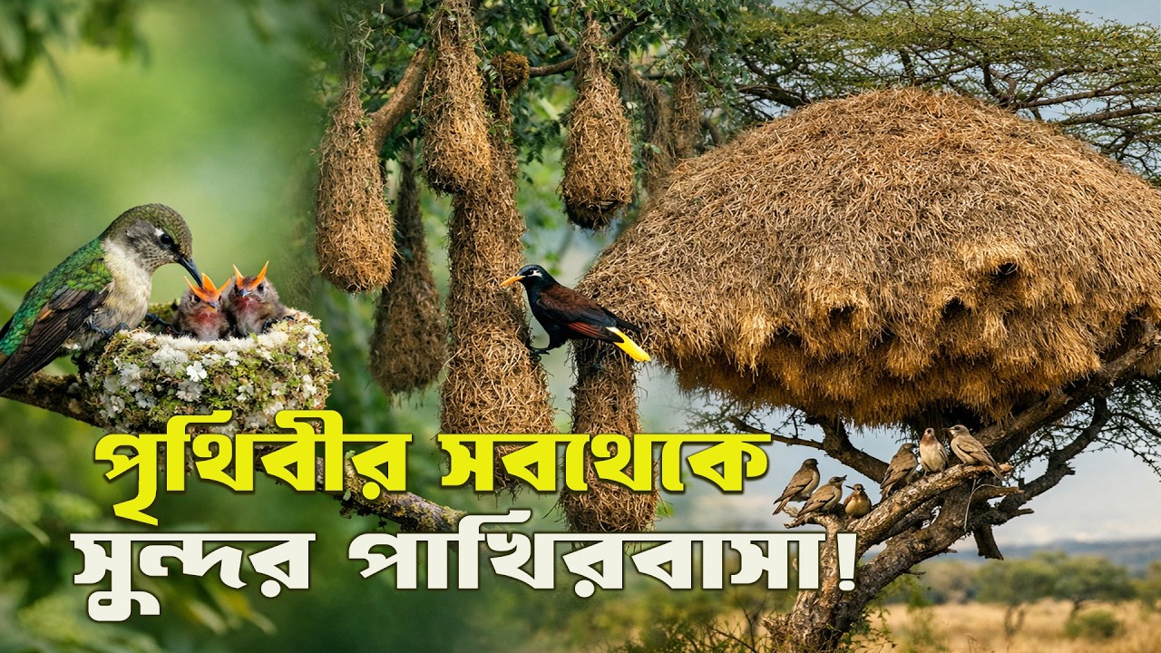 পৃথিবীর সেরা পাখির বাসা  অবাক করা ইঞ্জিনিয়ারিং !  World's Most Amazing Bird Nests !রহস্য টাইমস