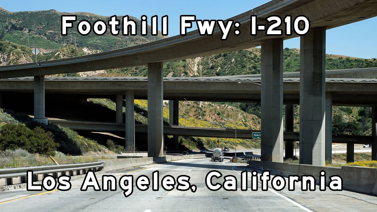 Foothill Freeway - Interstate 210 East - Santa Clarita to Pasadena - 2017/03/19