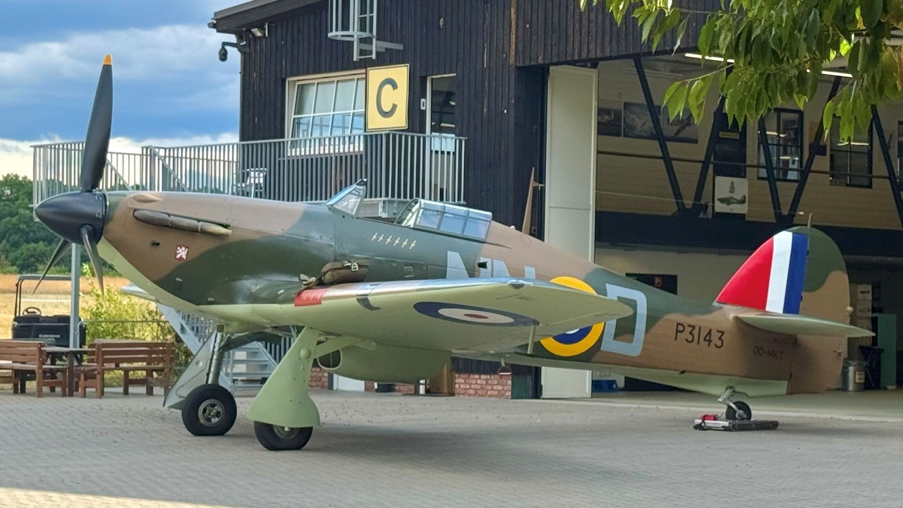 Odlet Hawker Hurricane Mk.II - letiště Praha-Točná 7.7.2025