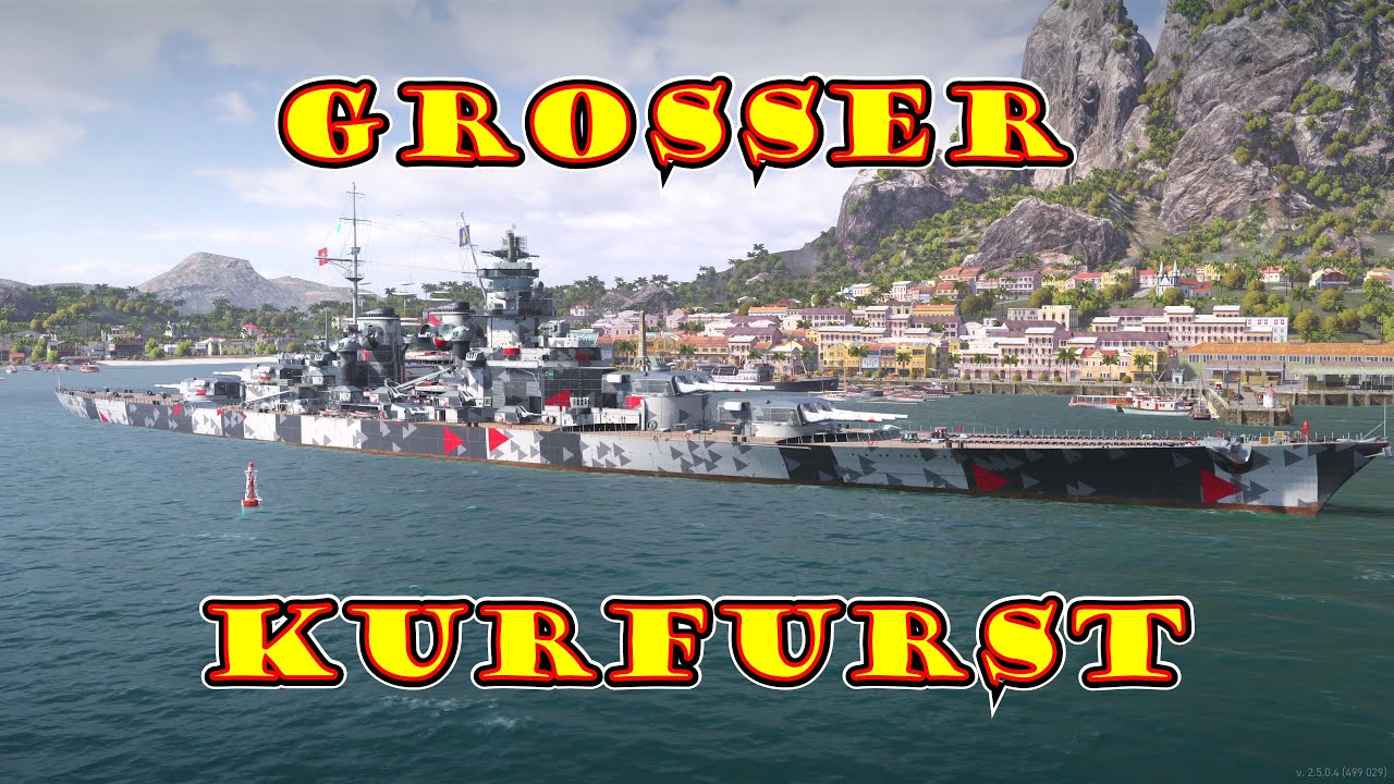 Meet The Grosser Kurfurst! Legendary German Battleship (World of Warships Legends Xbox One X) 4k