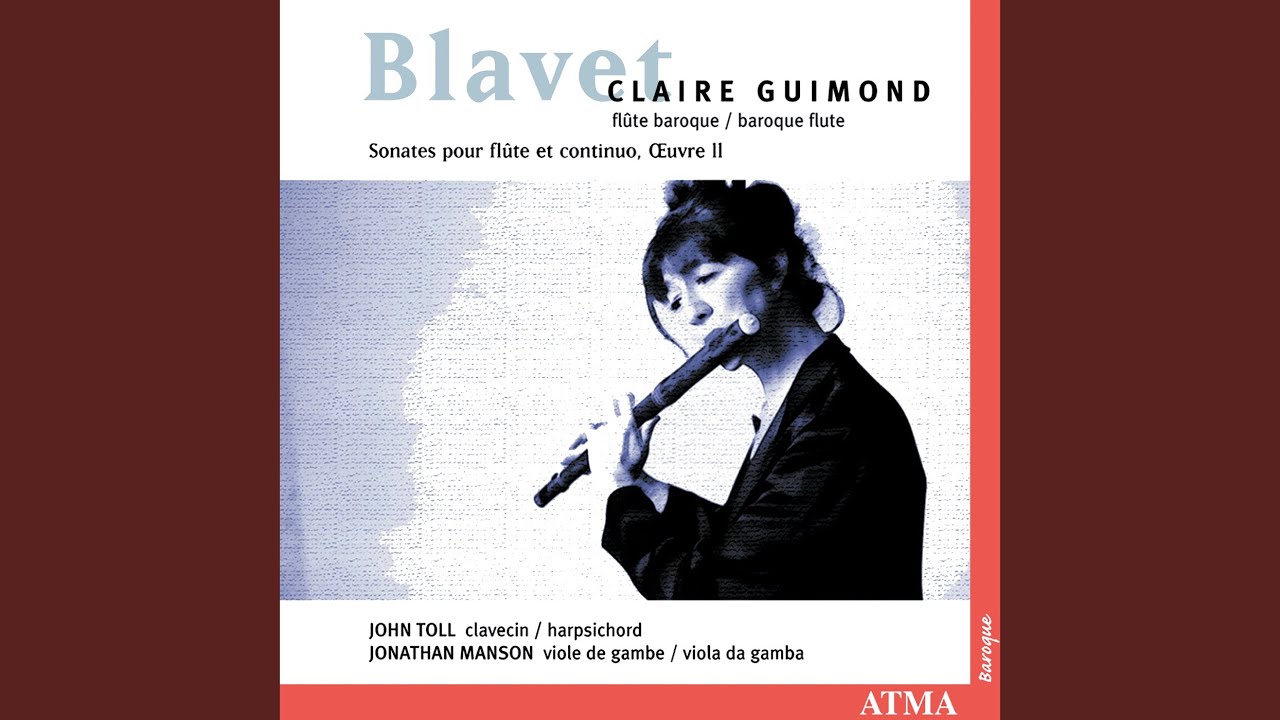 Blavet: 6 Sonates mêlées de pièces, Op. 2: Sonate No. 4 en sol mineur "La Lumagne": I. Adagio