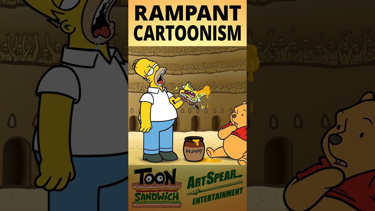 Crossover z kresk&oacute;wek! - TOON SANDWICH #śmieszne #kresk&oacute;wka #animacja #crossover #lalka #simpsono...