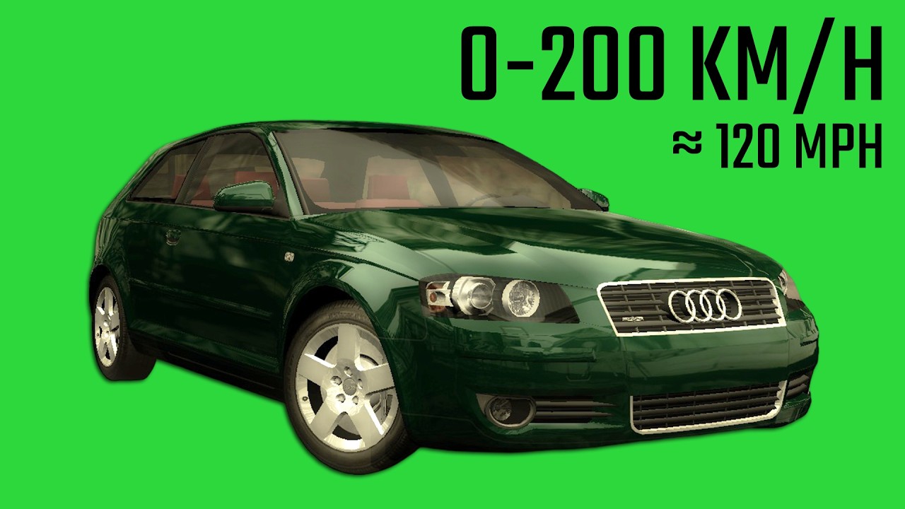 Audi A3/S3 (8P) - Acceleration in 11 Games