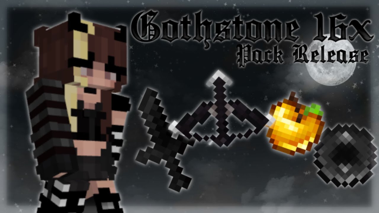 GOTHSTONE 16x | Black Themed Minecraft 1.8 PvP Texture Pack