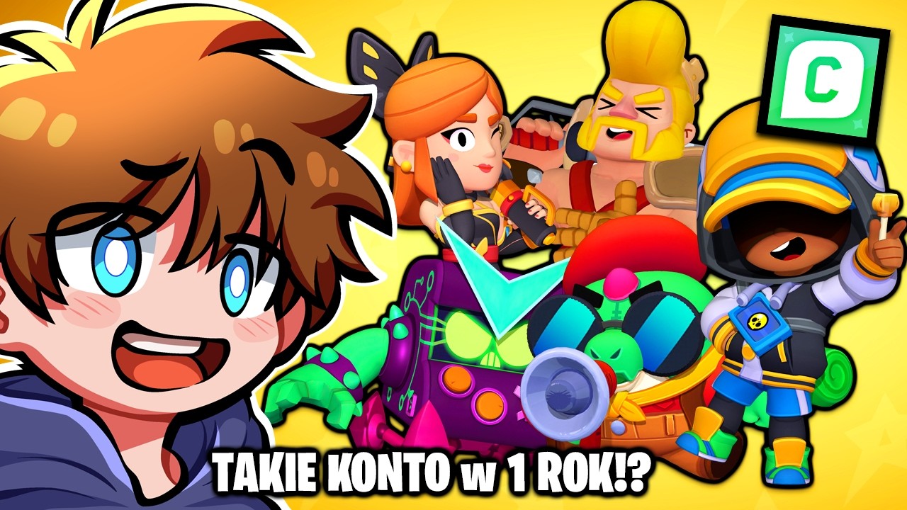 NAJLEPSZE KONTO w POLSCE w ROK!? w Brawl Stars