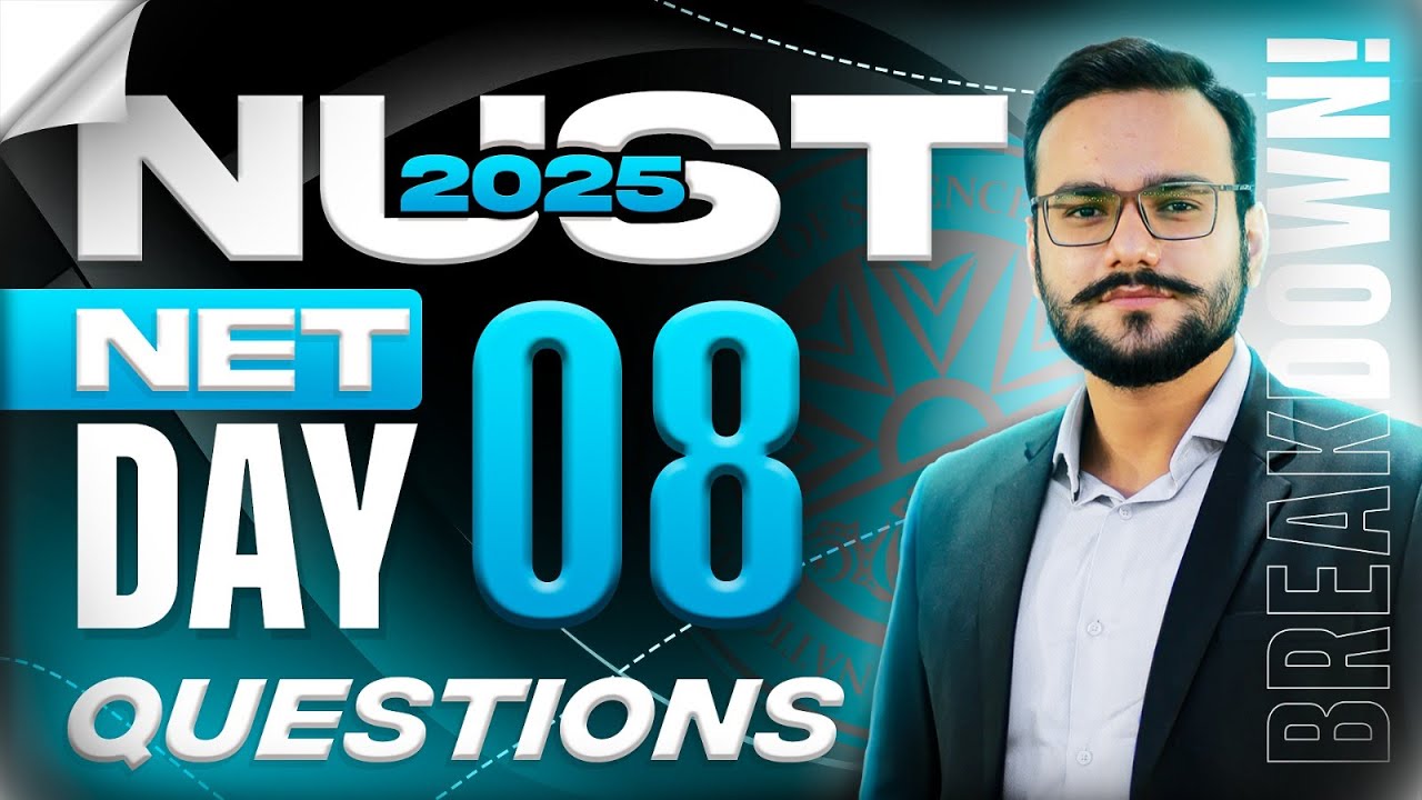 NUST NET 01 2025 7th December Solutions | NUST 7th December Questions Explained | Nust Net 01 MCQS