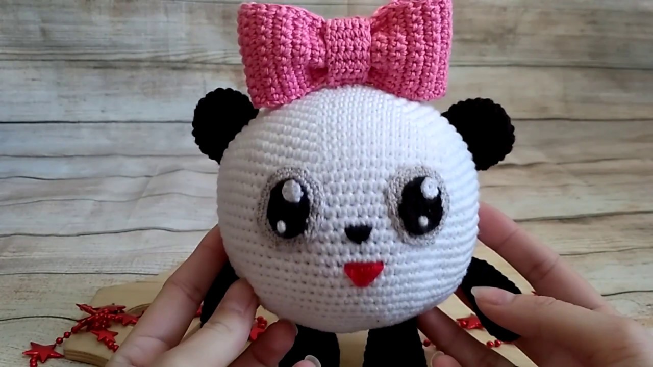 Пандочка из м/с Малышарики амигуруми