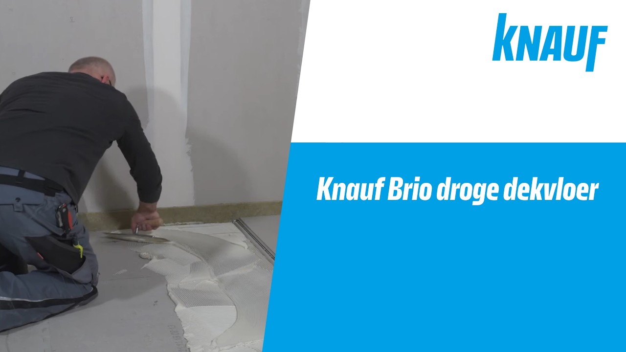 Knauf Brio droge dekvloer