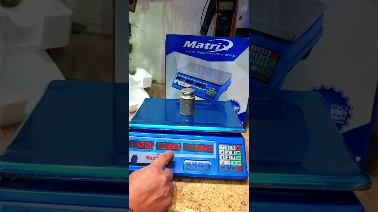 شرح استخدام ميزان Matrix ماتركس وبرمجته حسب الرغبه وطرق تسجيل الاصناف عليه