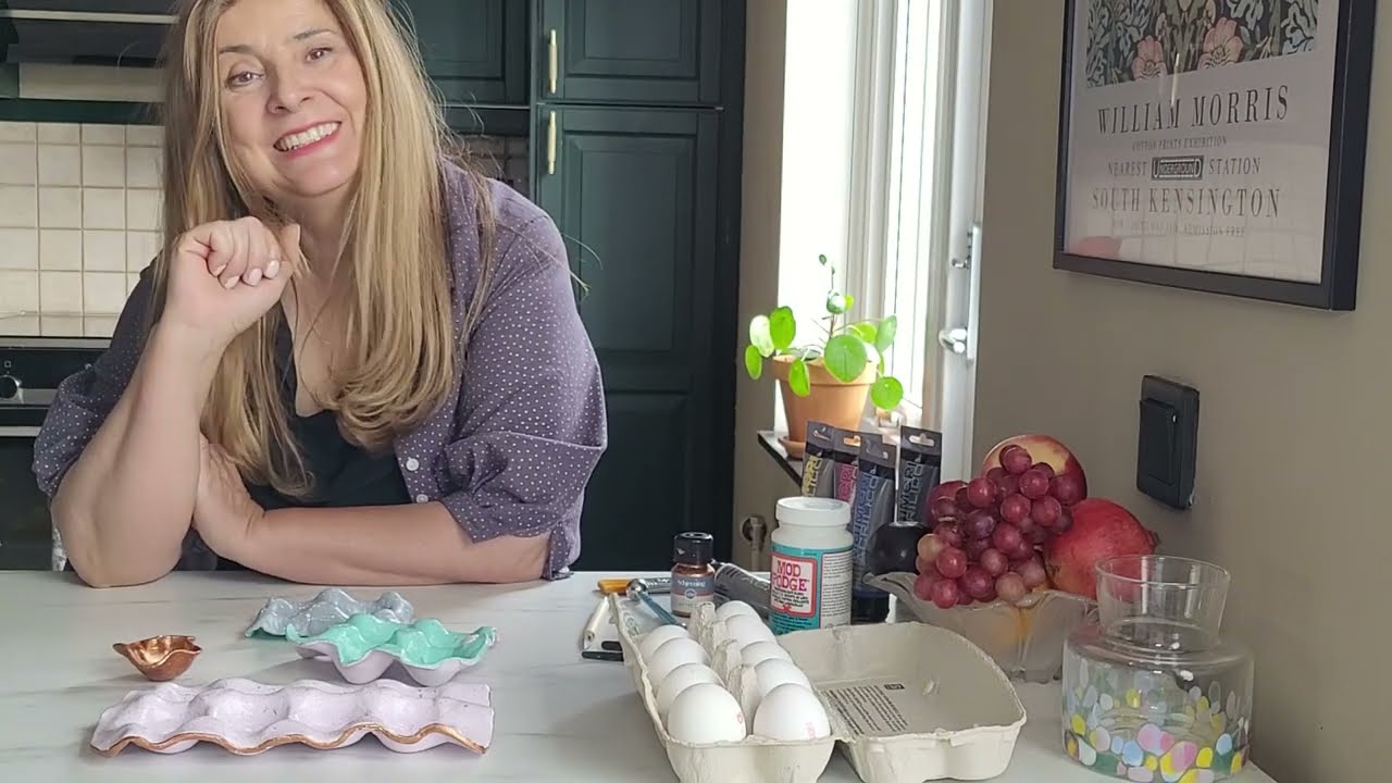How To Make Air Dry Clay Egg/Jewelry Holders