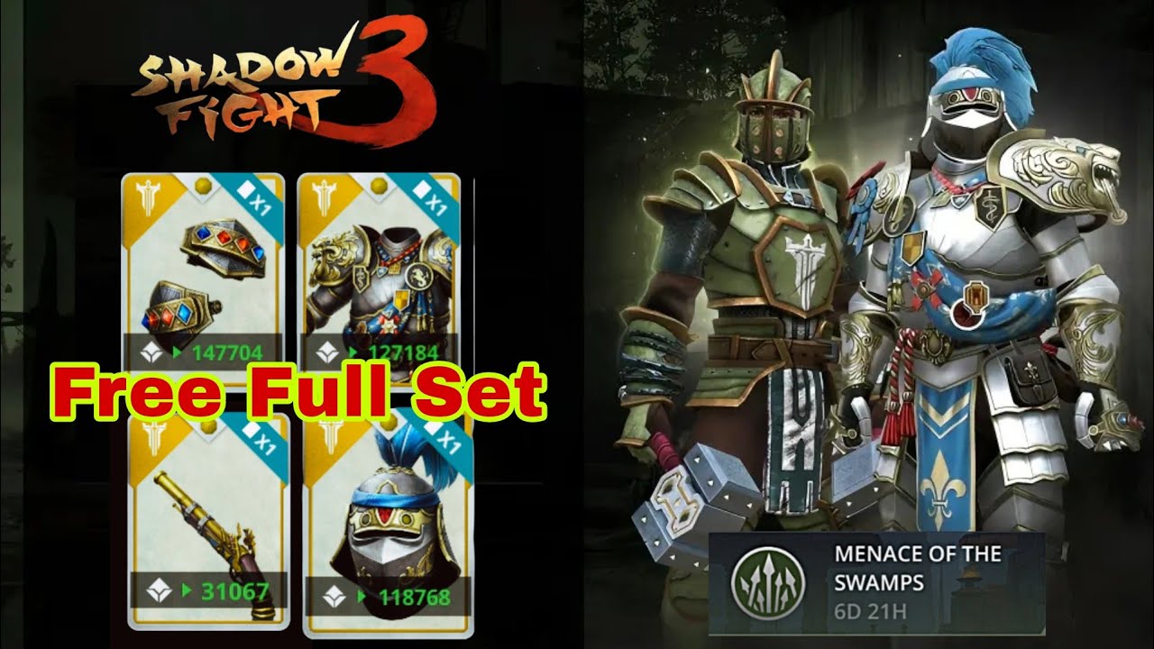 Shadow fight 3 | Menace Of The Swamps Event | Sir Milord De Ironclad Boss Free Set