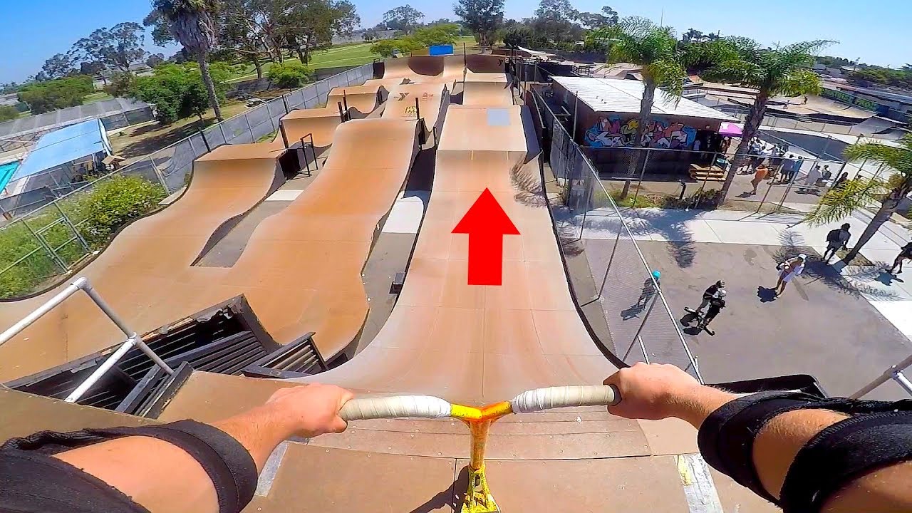 PRO SCOOTER TRICKS ON HUGE MEGA RAMP!
