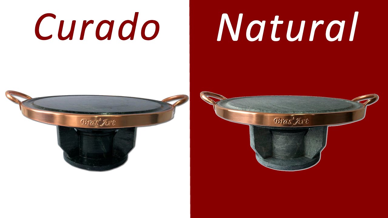 Modo de cura da Grelha e fondue de pedra sabão
