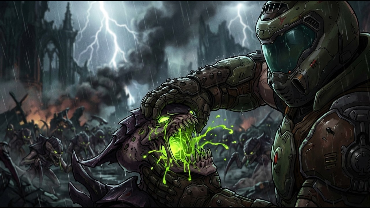 Could the DOOM SLAYER Beat a Tyranid Alien Invasion?