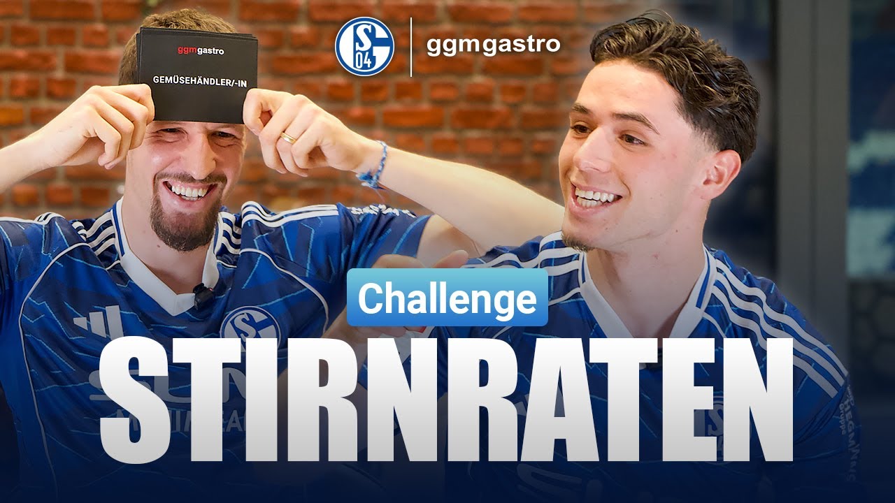 Stirnraten-Challenge mit Schalke-Profis! 😄 Bachmann vs. El-Faouzi | GGM Gastro