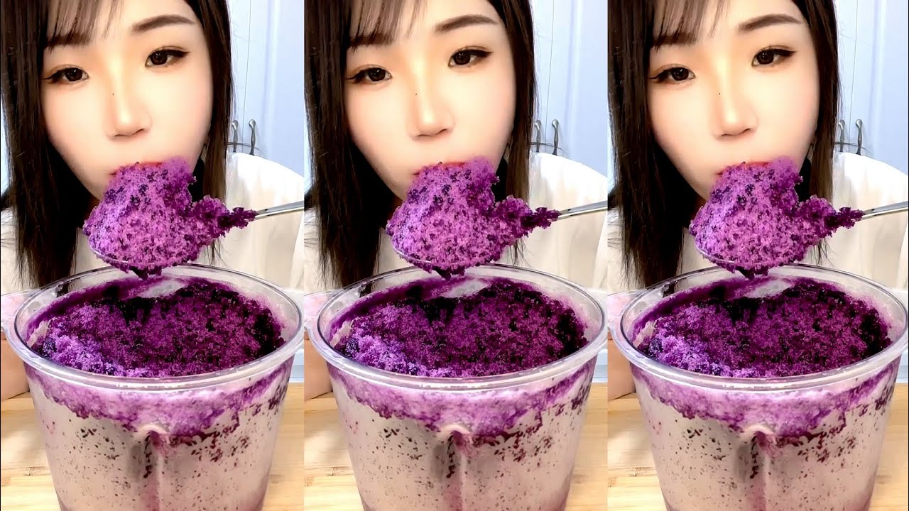 ASMR SHAVED ICE EATING / ICE EATING