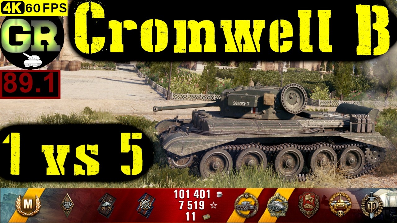 World of Tanks Cromwell B WoT Replay - 8 Kills 4.3K DMG(Patch 1.4.0)