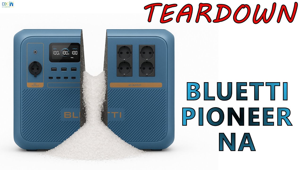 TEARDOWN BLUETTI PIONEER Na   Vamos a comprobar realmente si son o no son de sodio y que hay dentro